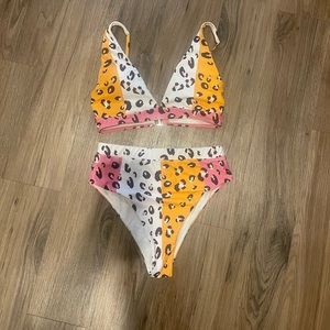 High waisted bathing suit